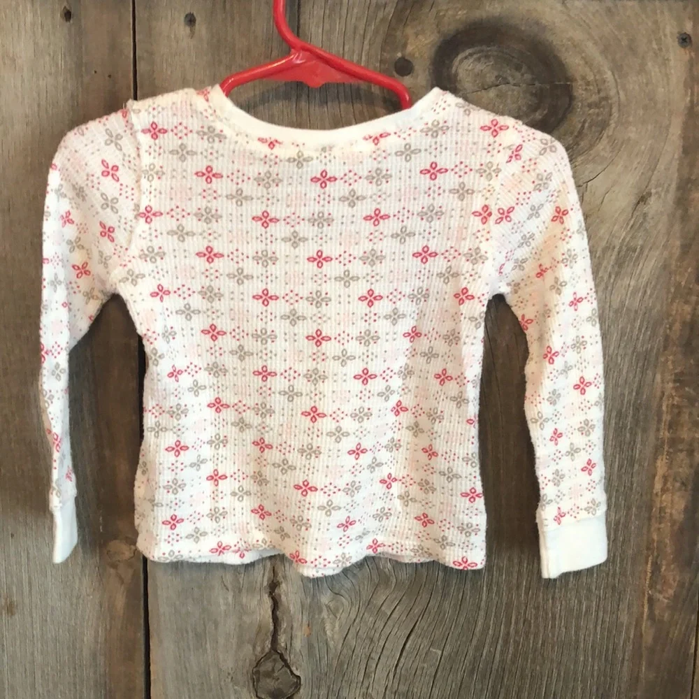 2007 Old Navy Babydoll Long Sleeve Top in Cream / Off White Size 18-24 months